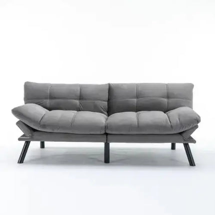 Light Grey Convertible Folding Modern Sofa Bed A.H.S.STORE