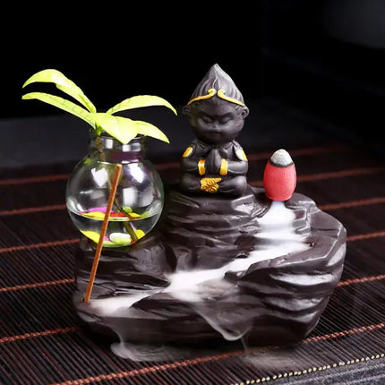 Ceramic Incense Burner with Creative Sun Wukong Design A.H.S.TechGadgetsSTORE