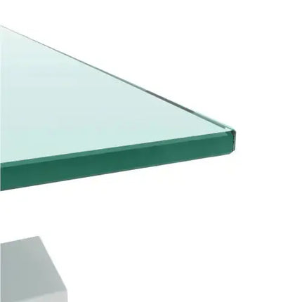 White Coffee Table, Clear Coffee Table, Modern Side Center Tables For Living Room, Living Room Furniture A.H.S.STORE