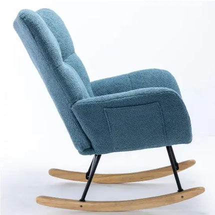 Soft Teddy Fabric Rocker with Side Pocket A.H.S.STORE