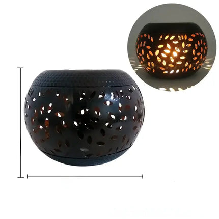 Solar Iron Art Lantern for Outdoor Garden Use A.H.S.STORE
