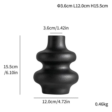 Creative Matte Granular Ceramic Vase for Floral Arrangements A.H.S.TechGadgetsSTORE