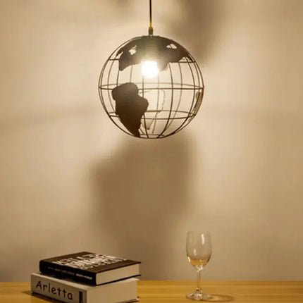 Industrial Vintage Globe Pendant Light for Dining Room A.H.S.TechGadgetsSTORE
