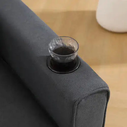 VIDEO Provided 3-in-1 Upholstered Futon Sofa Convertible Sofa Bed,Foldable Tufted Loveseat With Pull Out Sleeper Couch Bed A.H.S.STORE