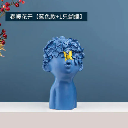 Minimalist European Resin Figurine for Home Decor A.H.S.STORE