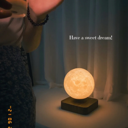 Magnetic Levitation LED Moon Lamp Night Light