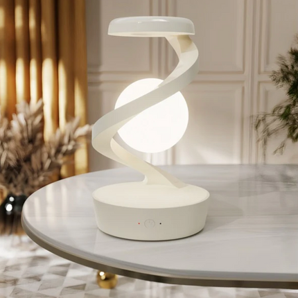 rotating moon lamp with Wireless Phone Charging, Sensor Control, and Night Light Function