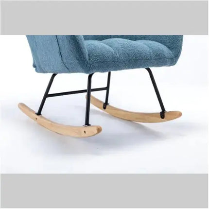 Soft Teddy Fabric Rocker with Side Pocket A.H.S.STORE