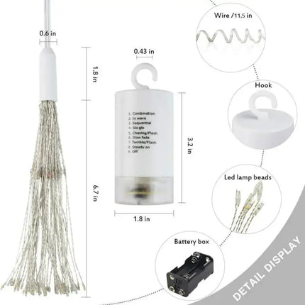 Solar LED Firework Lights with Dandelion String (Outdoor) A.H.S.STORE