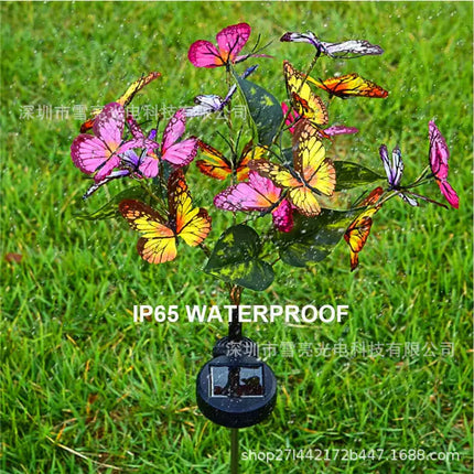 New Outdoor Solar LED Butterfly String Lights for Gardens A.H.S.STORE