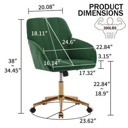 Adjustable Office Chair, Family Bedroom, Ergonomic Swivel Chair, Backrest Seat, Comfortable Sitting For Long Periods Of Time A.H.S.STORE