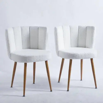 Modern White Dining Chair 2-piece Set A.H.S.STORE
