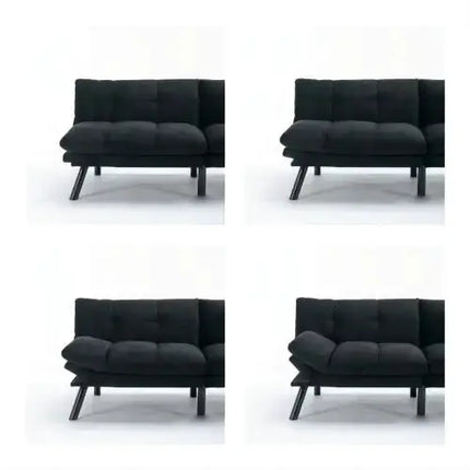Modern Black Twin Sofa Bed A.H.S.STORE