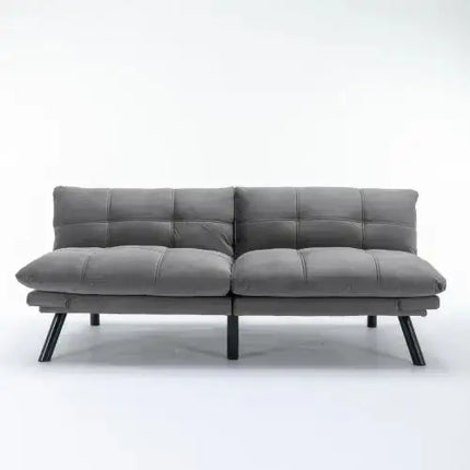 Light Grey Convertible Folding Modern Sofa Bed A.H.S.STORE