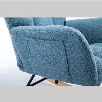 Soft Teddy Fabric Rocker with Side Pocket A.H.S.STORE