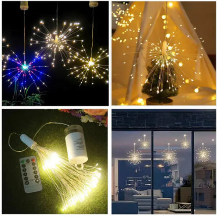 Solar LED Firework Lights with Dandelion String (Outdoor) A.H.S.STORE