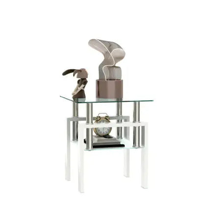 Modern Square Glass Living Table A.H.S.STORE