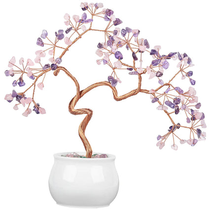Creative Natural Crystal Tree with Ceramic Pot Decor A.H.S.TechGadgetsSTORE