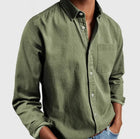 Men's Modern Lapel Long-Sleeve Shirt A.H.S.TechGadgetsSTORE