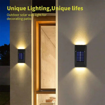 Smart Waterproof Solar Outdoor Wall Lights for Gardens A.H.S.STORE