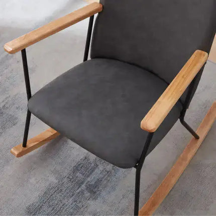 Modern Rocking Chair Comfortable Side Chair For Nursery, Bedroom, Living Room A.H.S.STORE