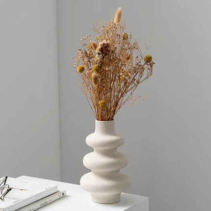 Creative Matte Granular Ceramic Vase for Floral Arrangements A.H.S.TechGadgetsSTORE