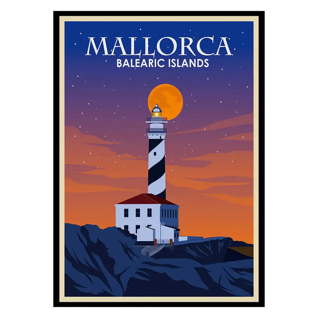 Mallorca Balearic Islands Poster A.H.S.STORE