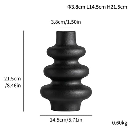 Creative Matte Granular Ceramic Vase for Floral Arrangements A.H.S.TechGadgetsSTORE