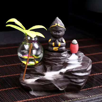 Ceramic Incense Burner with Creative Sun Wukong Design A.H.S.TechGadgetsSTORE