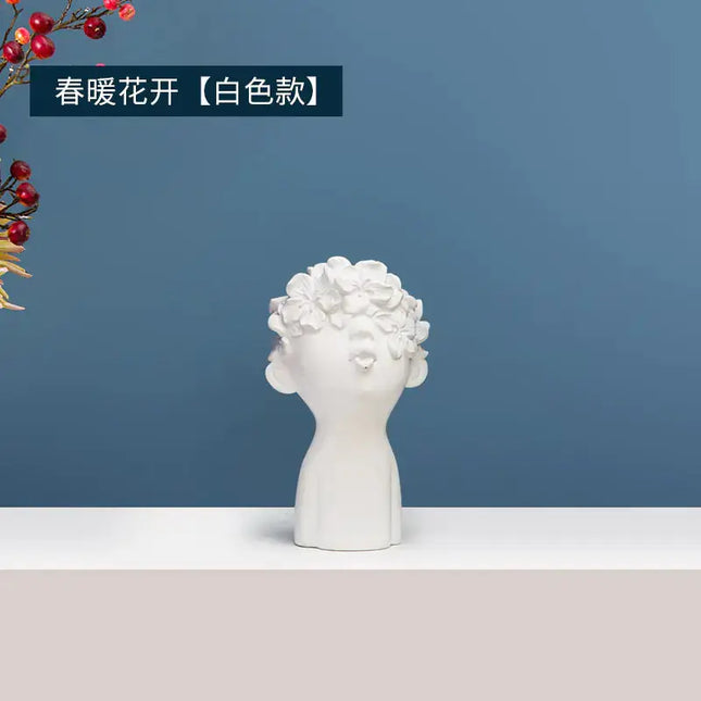 Minimalist European Resin Figurine for Home Decor A.H.S.STORE