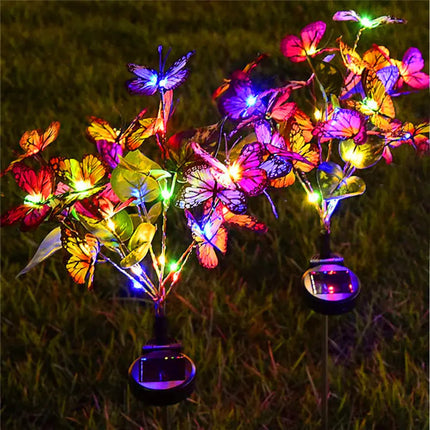 New Outdoor Solar LED Butterfly String Lights for Gardens A.H.S.STORE