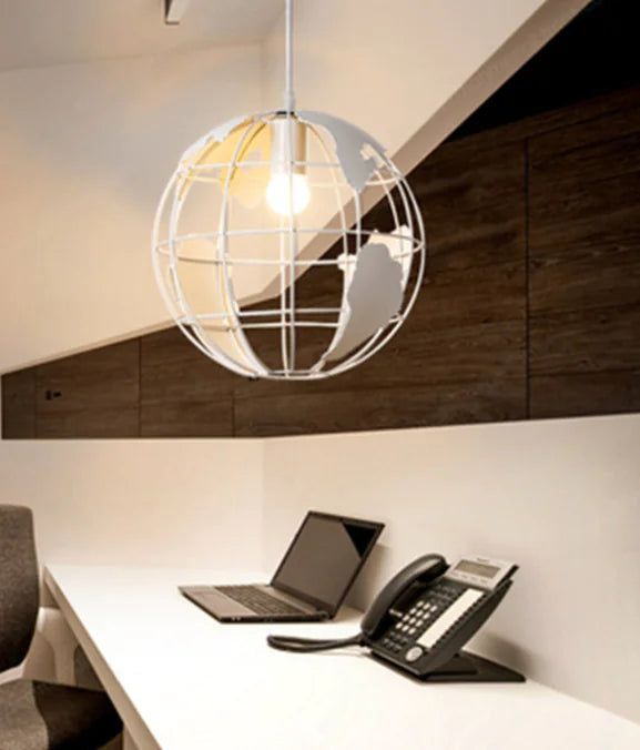 Industrial Vintage Globe Pendant Light for Dining Room A.H.S.TechGadgetsSTORE