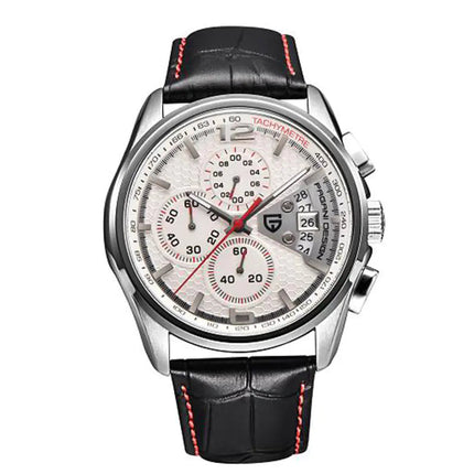 Men's Quartz Watch - Waterproof Multifunctional Leather Band A.H.S.TechGadgetsSTORE