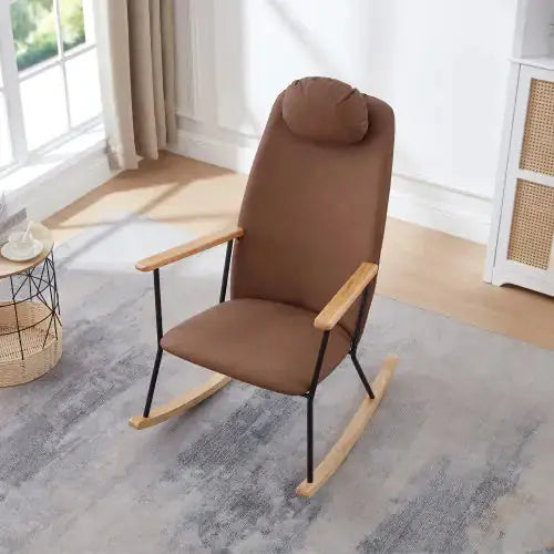 Modern Rocking Chair Comfortable Side Chair For Nursery, Bedroom, Living Room A.H.S.STORE