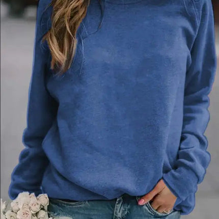 Women's Long Sleeve Round Neck T-Shirt Top A.H.S.TechGadgetsSTORE