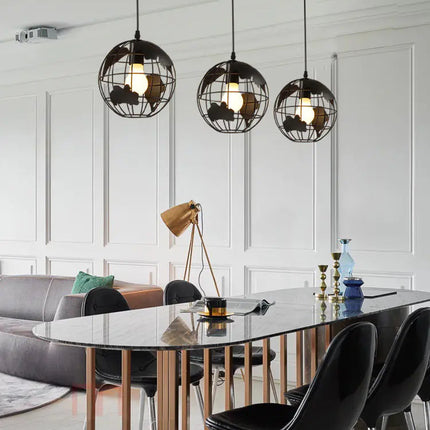 Industrial Vintage Globe Pendant Light for Dining Room A.H.S.TechGadgetsSTORE