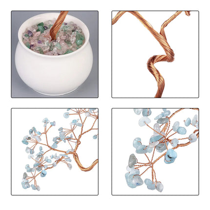 Creative Natural Crystal Tree with Ceramic Pot Decor A.H.S.TechGadgetsSTORE