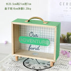 Green piggy bank