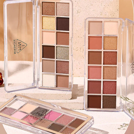Ming Xizhi 12-Color Pearlescent Matte Eyeshadow Palette A.H.S.TechGadgetsSTORE