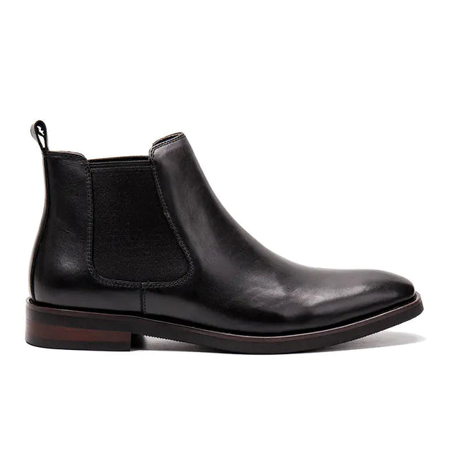 Men's Brown Cowhide Business Shoes A.H.S.TechGadgetsSTORE