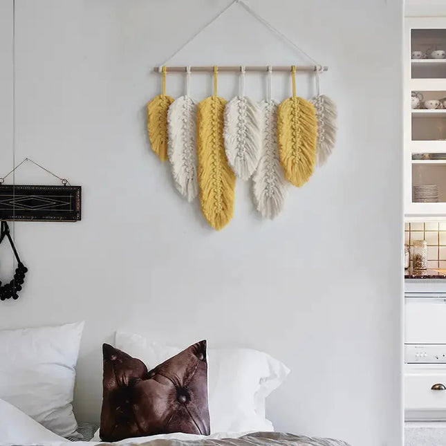 Nordic Geometric Cotton Tapestry A.H.S.STORE