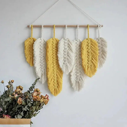 Nordic Geometric Cotton Tapestry A.H.S.STORE