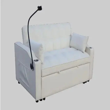 Modern Velvet Double Sofa Bed With Pull-out Bed 3-in-1 Convertible Sofa Bed A.H.S.STORE