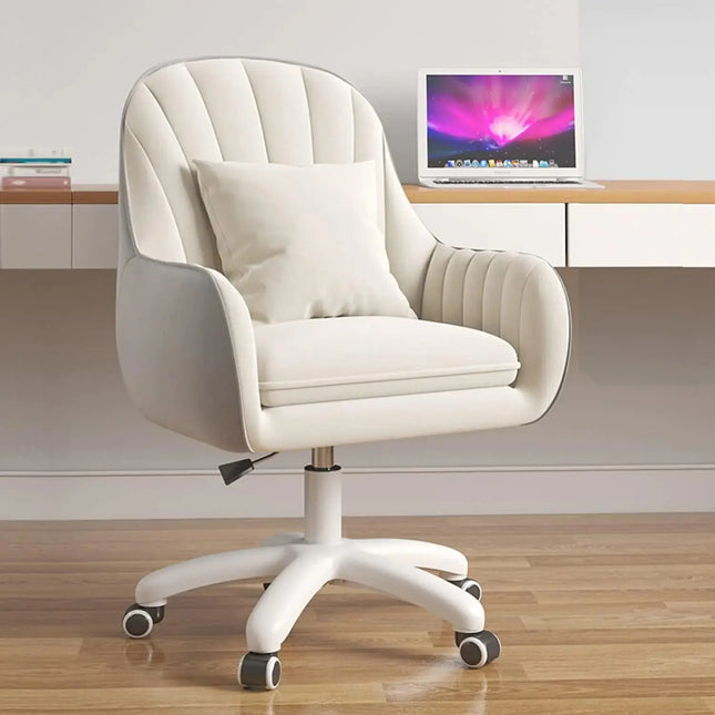 HDHNBA Cute Office Chair Home Computer Chairs Adjustable Task Chairs Modern Office Chair Makeup Chair 360° Swivel Computer Chair Mid Back Chair. A.H.S.STORE