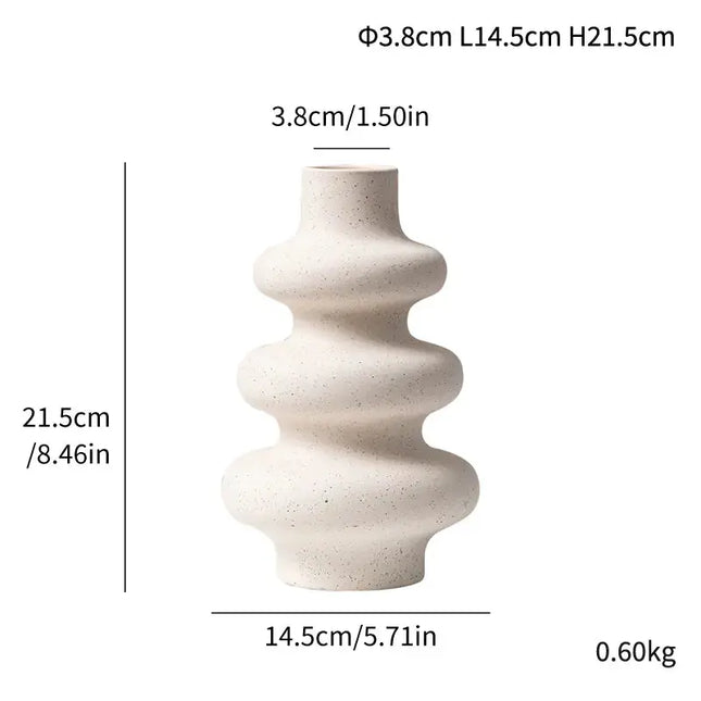Creative Matte Granular Ceramic Vase for Floral Arrangements A.H.S.TechGadgetsSTORE