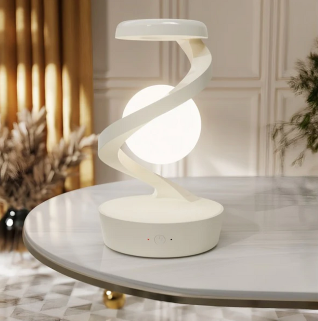 rotating moon lamp with Wireless Phone Charging, Sensor Control, and Night Light Function