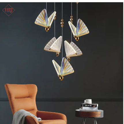 Modern Minimalist Butterfly Pendant Light for Dining Room