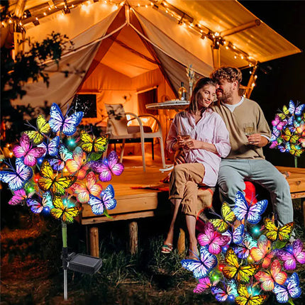 New Outdoor Solar LED Butterfly String Lights for Gardens A.H.S.STORE