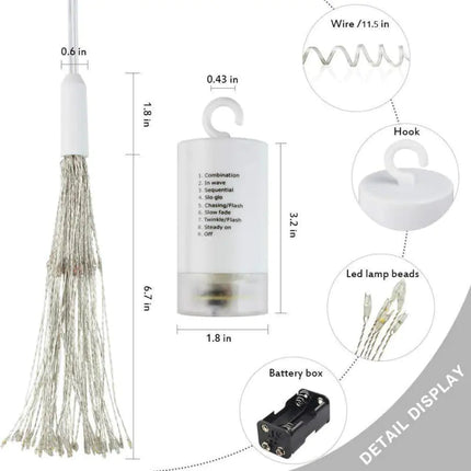 Solar LED Firework Lights with Dandelion String (Outdoor) A.H.S.STORE