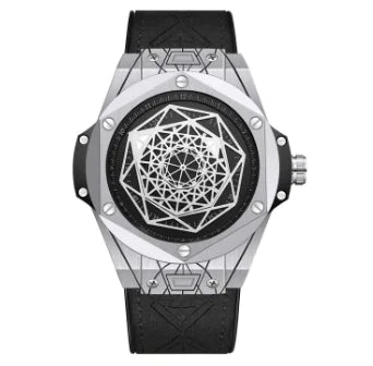 Men's Fashion Quartz Watch with Waterproof Silicone Band A.H.S.TechGadgetsSTORE